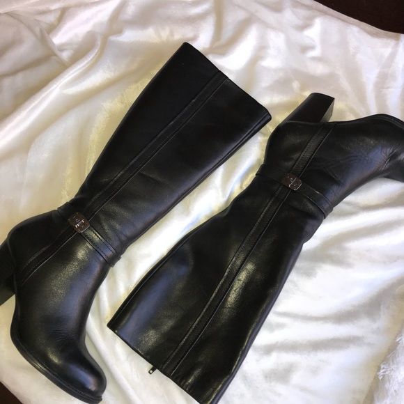Giani Bernini Shoes - 💟💼Gianni Bernini Leather Tall Boots Blk 7 EUC